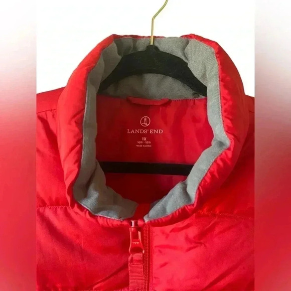 Lands End Down Puffer Vest 1X - Picture 5 of 7